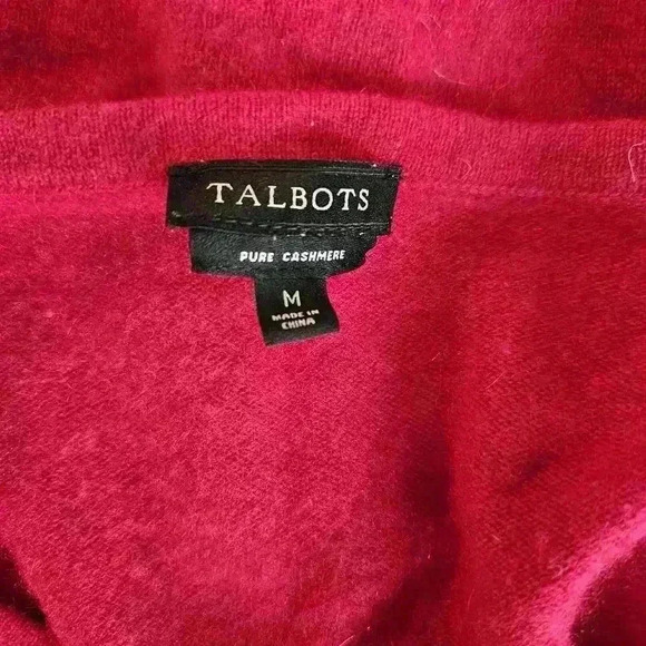 Talbots Cashmere Red Sweater - Perfect for Layering - Picture 3 of 5